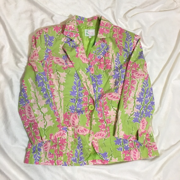 Lily Pulitzer Style Floral Blazer - Picture 3 of 8